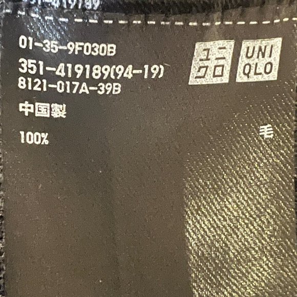 Like new! UNIQLO Charcoal Gray Fine Knit V-Neck Sweater Size Large - Picture 6 of 6